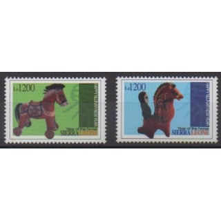 Acheter cette série de timbres de Sierra Leone de l'année 2001 (No 3477/3478).