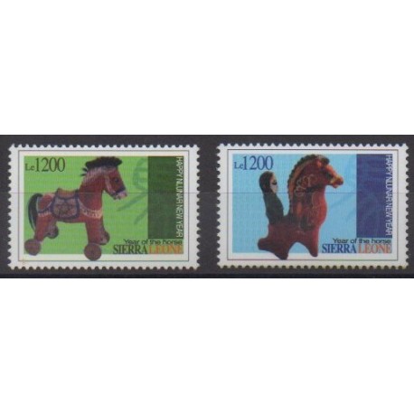 Sierra Leone - 2001 - No 3477/3478 - Horoscope