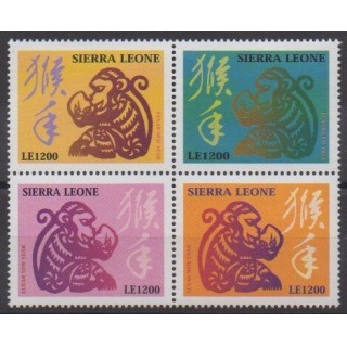 Buy this set of stamps of Sierra Leone of the year 2003 (Nb 3753/3756).