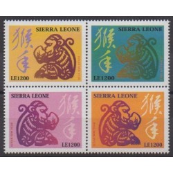 Sierra Leone - 2003 - Nb 3753/3756 - Horoscope