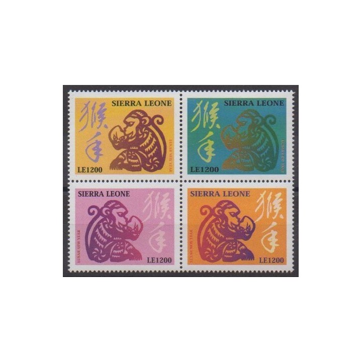 Buy this set of stamps of Sierra Leone of the year 2003 (Nb 3753/3756).