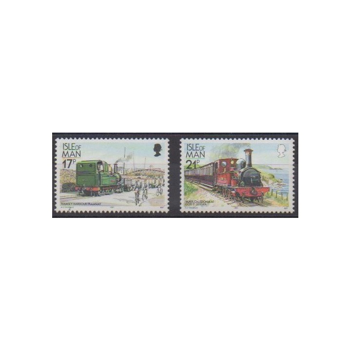 Acheter cette série de timbres de l'île de Man  de l'année 1991 (No 490/491).