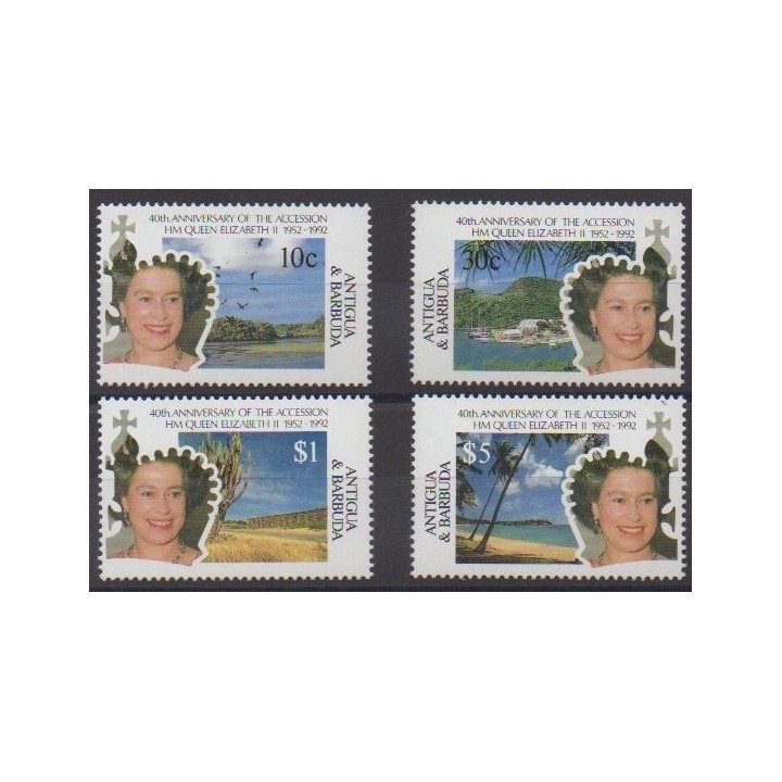 Acheter cette série de timbres d'Antigua et Barbuda de l'année 1992 (No 1417/1420).