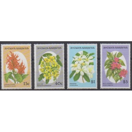Antigua and Barbuda - 1993 - Nb 1584/1587 - Flowers