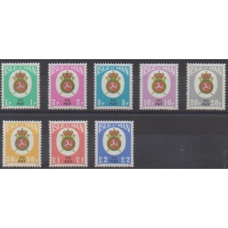 Acheter cette série de timbres de l'île de Man  de l'année 1982 (No T25/T32).
