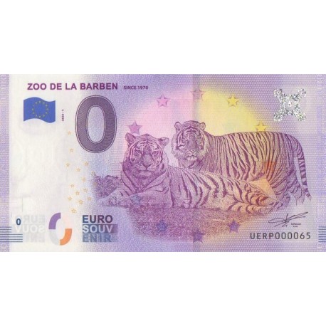 Euro banknote memory - 13 - Zoo de la Barben - 2020-1 - Nb 65