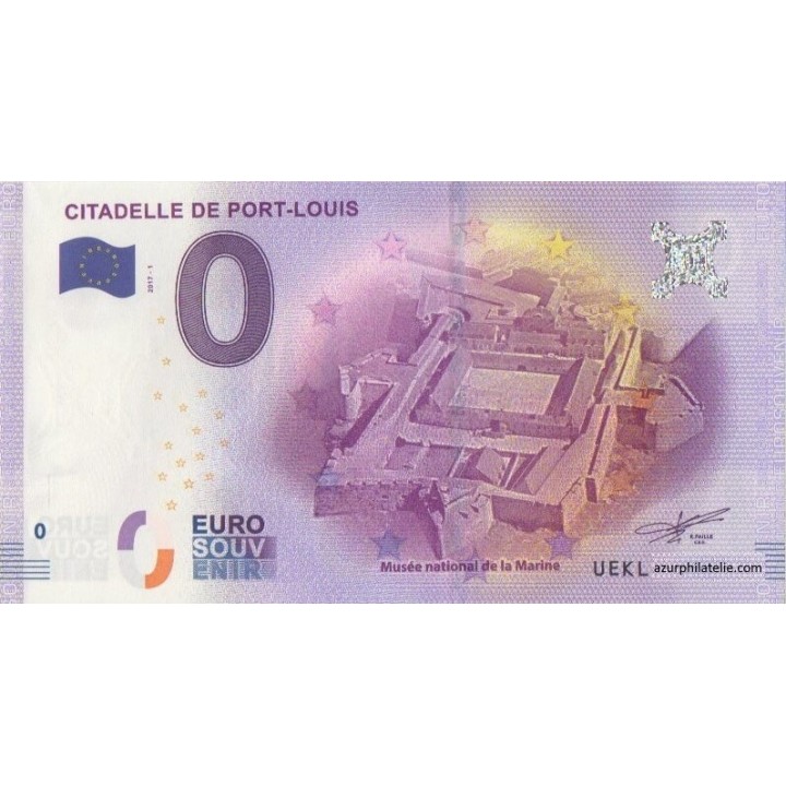 Billet souvenir - Citadelle de Port-Louis - 2017