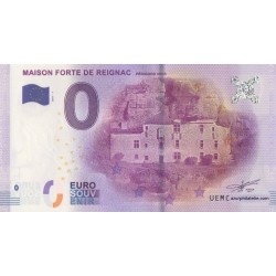 Euro bankenote memory - 24 - Maison forte de Reignac - 2017-1