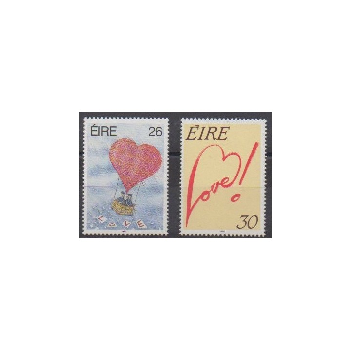 Acheter cette série de timbres d'Irlande de l'année 1990 (No 703/704).