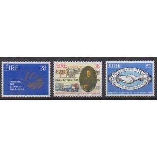 Acheter cette série de timbres d'Irlande de l'année 1994 (No 852/854).