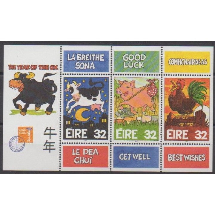 Buy this set of stamps of Ireland of the year 1997 (Nb 985/987).