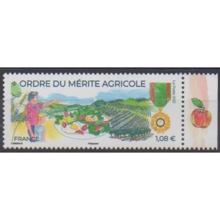 Acheter ce timbre de France de l'année 2021 (Ordre du mérite agricole).