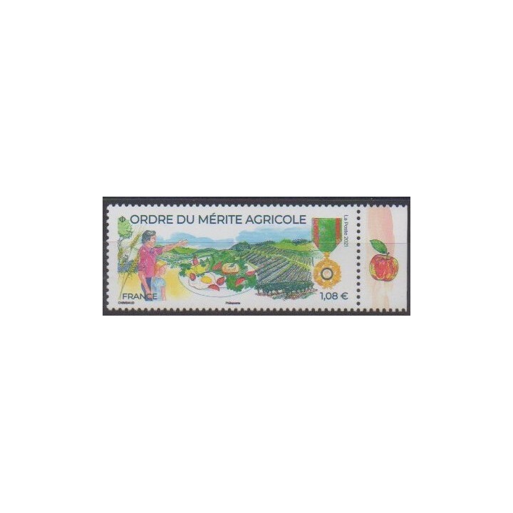 Buy this stamp of France of the year 2021 (Ordre du mérite agricole).