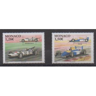 Buy this stamp of Monaco of the year 2021 (Honda et Williams Renault).
