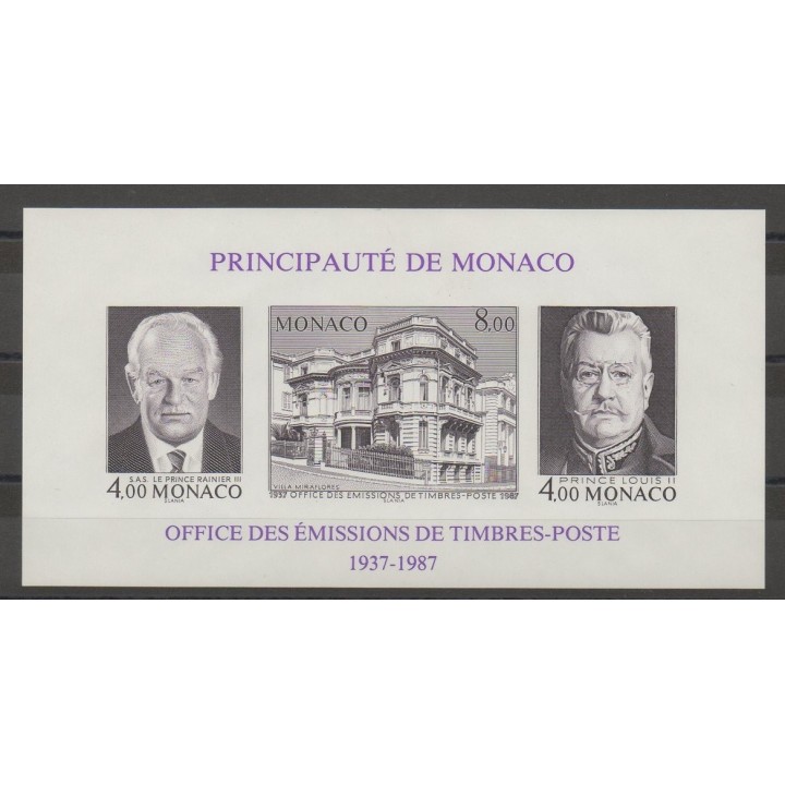 Timbres  - Monaco - Blocs et feuillets  - 1987 - No BF 39a