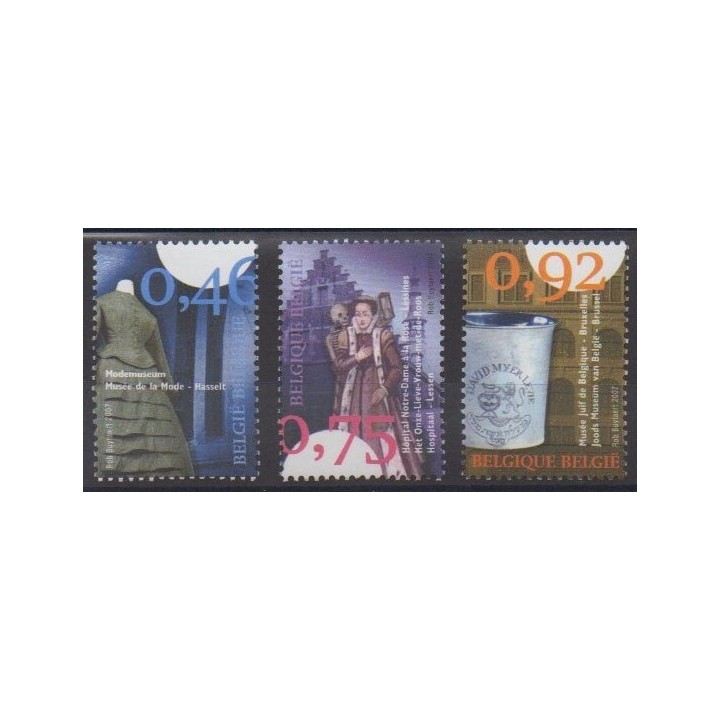 Acheter cette série de timbres de Belgique de l'année 2007 (No 3645/3647).