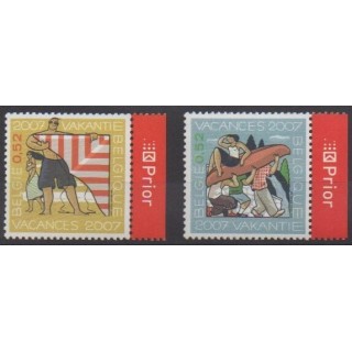 Acheter cette série de timbres de Belgique de l'année 2007 (No 3650/3651).