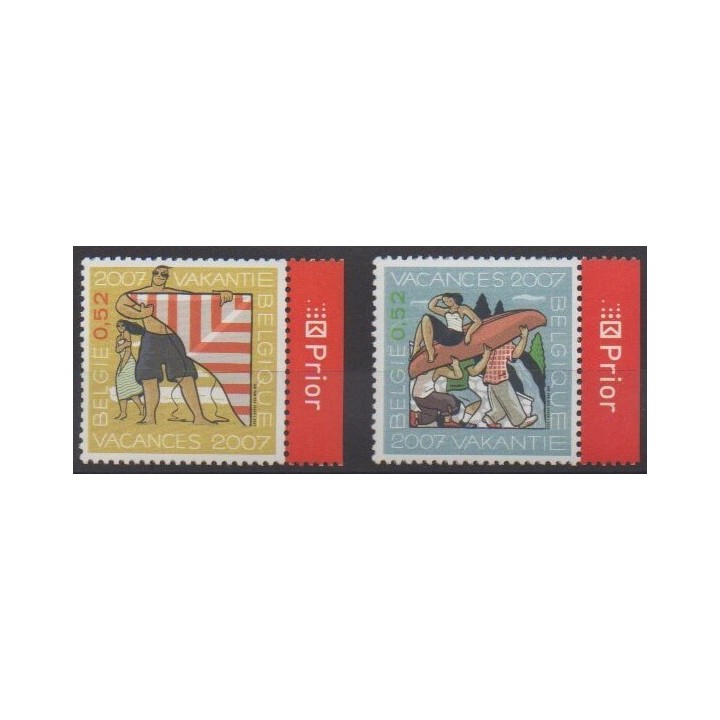 Acheter cette série de timbres de Belgique de l'année 2007 (No 3650/3651).