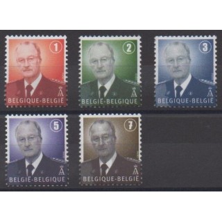 Acheter cette série de timbres de Belgique de l'année 2007 (No 3667/3671).