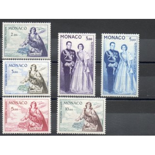 Timbres  - Monaco - Poste aérienne - 1960 - No PA73/PA78