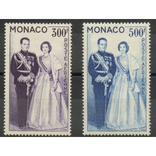 Timbres  - Monaco - Poste aérienne - 1959 - No PA71/PA72