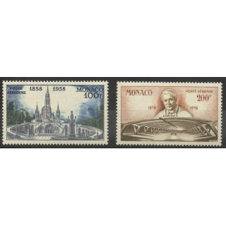 Timbres  - Monaco - Poste aérienne - 1958 - No PA69/PA70