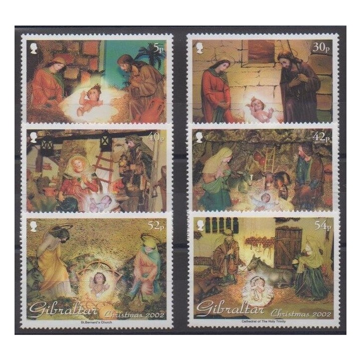 Acheter cette série de timbres de Gibraltar de l'année 2002 (No 1023/1028).