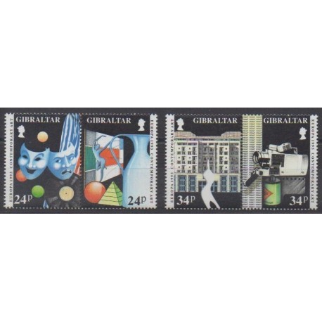 Gibraltar - 1993 - Nb 663/666 - Art - Europa