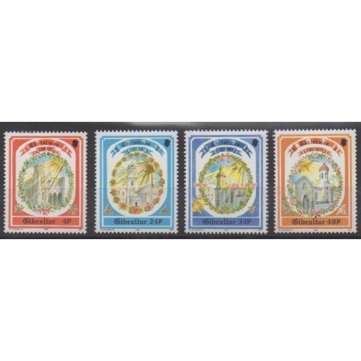 Acheter cette série de timbres de Gibraltar de l'année 1992 (No 659/662).