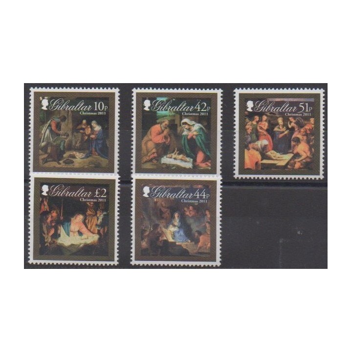 Acheter cette série de timbres de Gibraltar de l'année 2011 (No 1452/1456).