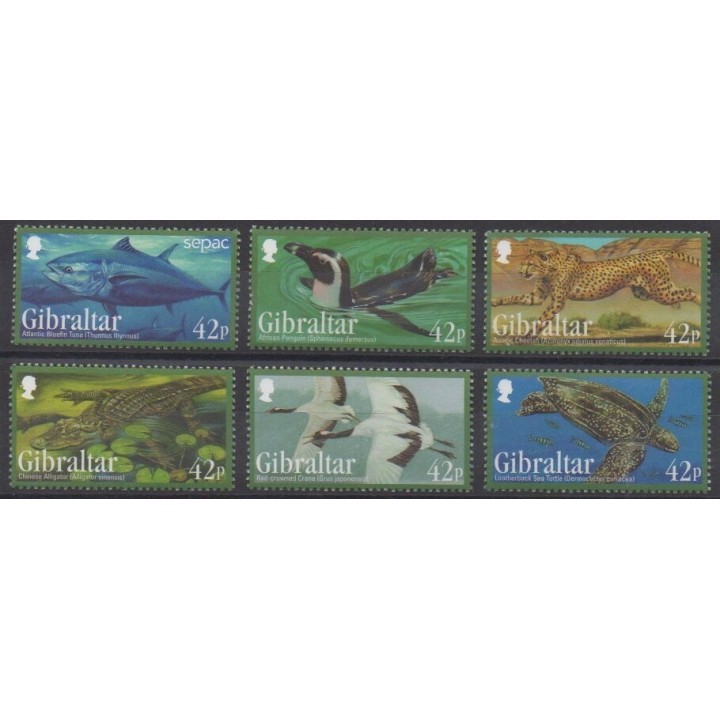 Acheter cette série de timbres de Gibraltar de l'année 2013 (No 1568/1573).
