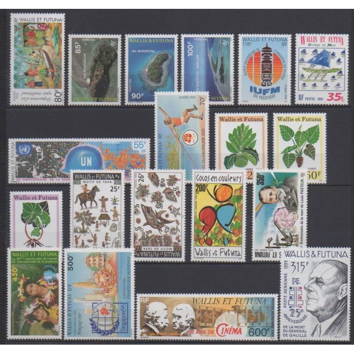 Buy the stamps of Wallis et Futuna of the year 1995 (Nb 472/484 - PA185/PA190).