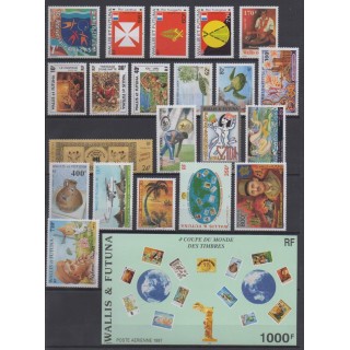 Buy the stamps and the souvenir sheet of Wallis et Futuna of the year 1997 (Nb 497/511 - PA197/PA202 - BF7).