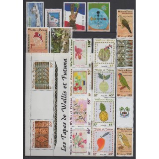 Acheter les timbres et le bloc-feuillet de Wallis et Futuna de l'année 2001 (No 548/564 - BF10).