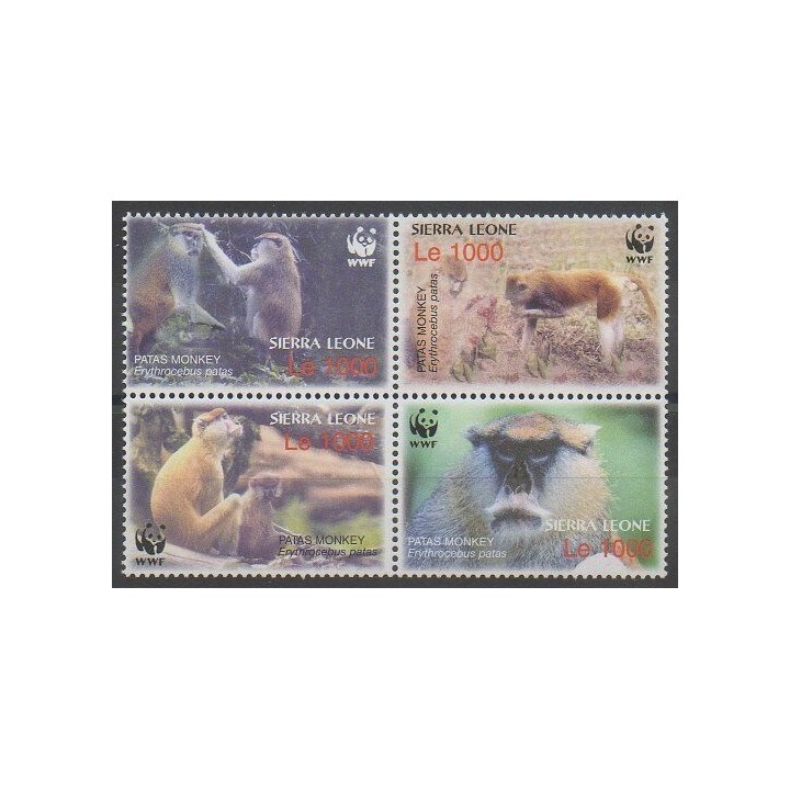 Acheter cette série de timbres de Sierra Leone de l'année 2004 (No 3901/3904).