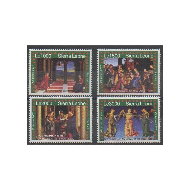 Buy this set of stamps of Sierra Leone of the year 2007 (Nb 4199/4202).