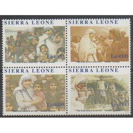 Sierra Leone - 2010 - No 4480/4483 - Religion - Célébrités