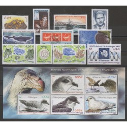 TAAF - Année complète - 2009 - No 521/534 - 551 - BF 22