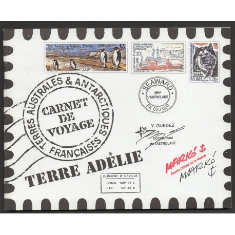 Terres Australes et Antarctiques Françaises - carnet voyage - 2001 - No 308/321