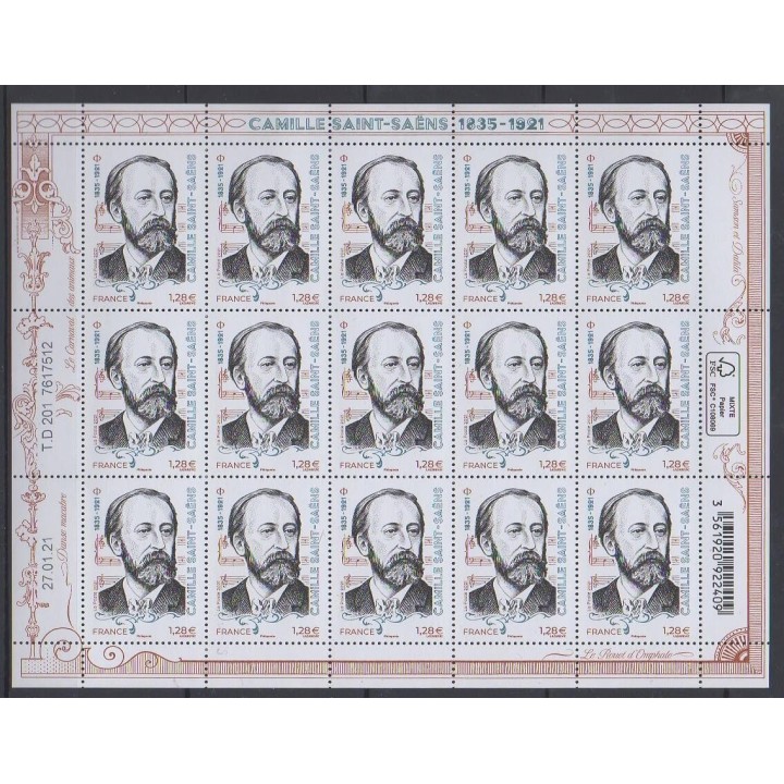 Buy this souvenir sheet  of France of the year 2021 (Nb F20).