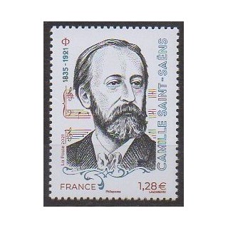 Buy this stamp of France of the year 2021 (Camille Saint-Saëns).