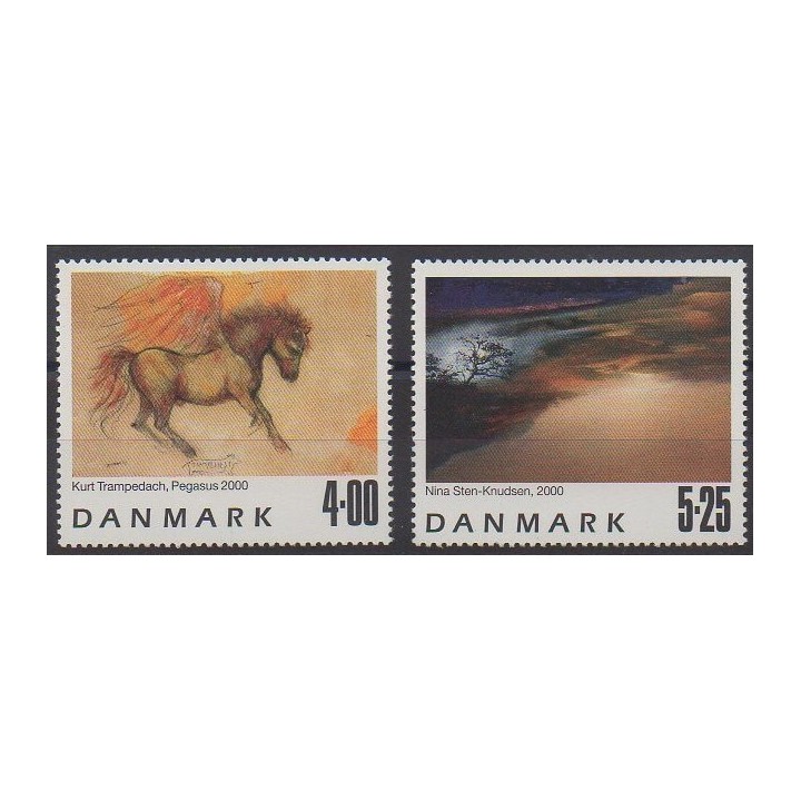 Acheter cette série de timbres du Danemark de l'année 2000 (No 1264/1265).