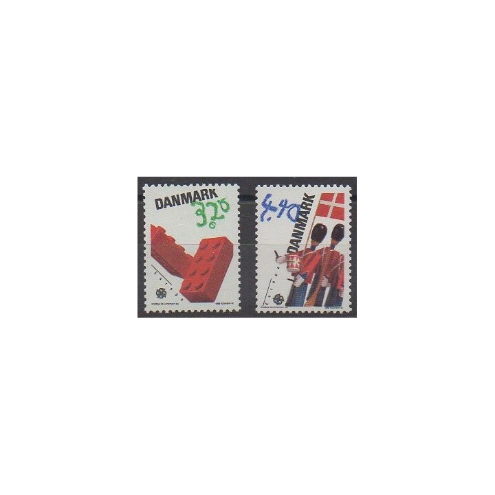 Acheter cette série de timbres du Danemark de l'année 1989 (No 953/954).