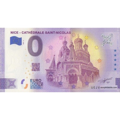Billet souvenir - 06 - Nice - Cathédrale Saint-Nicolas - Terminaison 06 - 2021-3 - Anniversaire