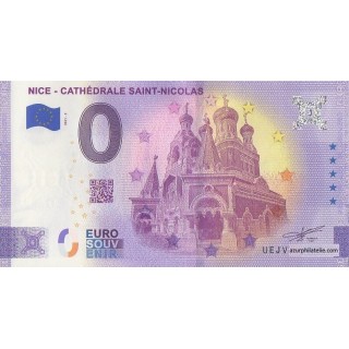 Billet souvenir touristique - 2021-3 - Nice - Cathédrale Saint-Nicolas - Terminaison 06 - (Alpes-Maritimes )