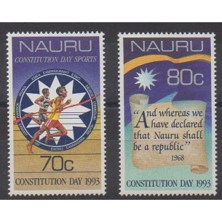 Acheter cette série de timbres de Nauru de l'année 1993 (No 384/385).