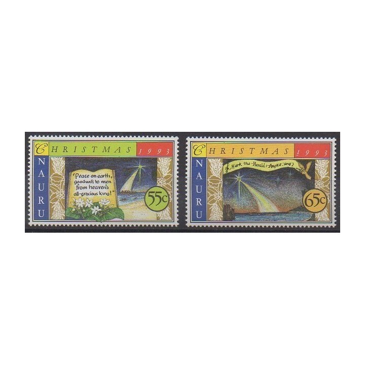 Buy this set of stamps of Nauru of the year 1993 (Nb 386/387).