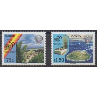 Buy this set of stamps of Nauru of the year 1995 (Nb 411/412).