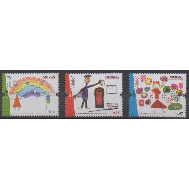 Acheter cette série de timbres du Portugal de l'année 2008 (No 3339/3341).