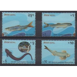 Nepal - 1993 - Nb 509/512 - Sea life